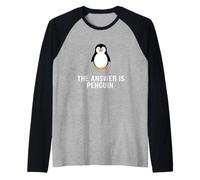 Detto Divertente ha Fatto la Matematica la Risposta Penguin Maglia con Maniche Raglan