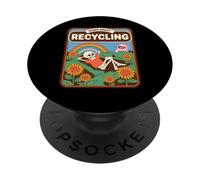 Detto divertente Impara a conoscere il riciclaggio di scheletro fiore donne uomini PopSockets PopGrip Adesivo