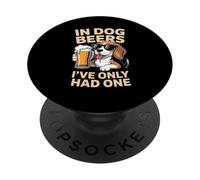Detto divertente nelle birre per cani ha bevuto solo una donna uomo PopSockets PopGrip Adesivo