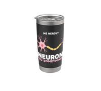Detto divertente Nerd pensa a qualcosa al neurone Bicchiere termico in acciaio inox doppia parete