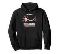 Detto Divertente Nerd Pensa a Qualcosa al neurone Felpa con Cappuccio