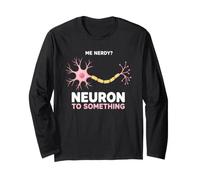 Detto Divertente Nerd Pensa a Qualcosa al neurone Maglia a Manica