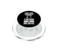 Detto divertente "Non ho bisogno di terapia", basta Bourbon e Smoke PopSockets PopGrip per MagSafe