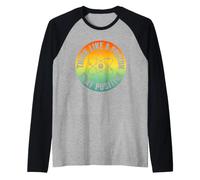 Detto Divertente Pensa Come Un protone resta Positivo Maglia con Maniche Raglan