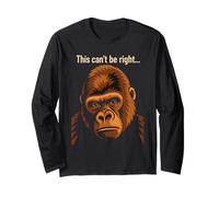 Detto divertente, questo non può essere giusto, Gorialla triste, animale Maglia a Manica