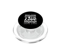 Detto sarcastico divertente sarcasmo è il mio linguaggio d"amore PopSockets PopGrip per MagSafe