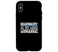 Detto sarcastico La reciprocità del sarcasmo è il mio linguaggio d"amore Custodia per iPhone X/XS