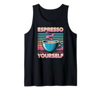 Detto umoristico Espresso Te Stesso caffè Giochi di Parole Donne Uomini Canotta