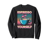 Detto umoristico Espresso Te Stesso caffè Giochi di Parole Donne Uomini Felpa