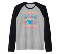 Detto umoristico Espresso Te Stesso caffè Giochi di Parole Donne Uomini Maglia con Maniche Raglan