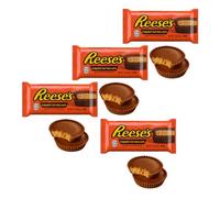 DEU | Reese's® | Snack Ripieno di Crema di Arachidi Ricoperto di Cioccolato al Latte - 4 x 42.5 Gr | Crema Arachidi Proteico & Cioccolato Latte