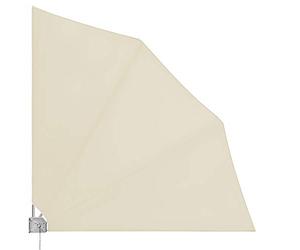 Deuba 2x Tenda a Ventaglio da Balcone Pieghevole con Supporto 140x140cm Frangivento Privacy Terrazza Tenda Laterale