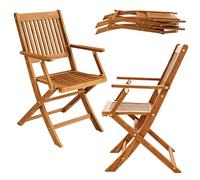 Deuba CASARIA Set 2x Sedie da Giardino in Legno