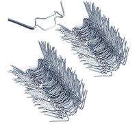 DEUBA® Clip di Fissaggio per Serre 100 pz Graffette Acciaio inox Accessori Serra Pannelli Alveolari