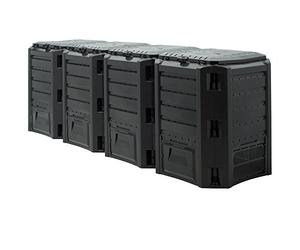 DEUBA Compostiera da Giardino 1600L 261x72x83cm | Composter, Compostaggio Veloce, Resistente, Giardino, Rifiuti, Fertilizzante, Giardinaggio, Humus Terra, Riciclo