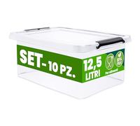 Deuba Contenitore Trasparente 12,5L 10x