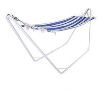 Deuba DETEX® Amaca con Telaio Max 150 kg in Cotone Misto per Campeggio Trasportabile da Giardino Balcone Amache da Viaggio