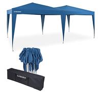 Deuba Gazebo Capri 3x6m Pop-Up Blu Idrorepellente con Borsa Protezione UV Padiglione Pieghevole Tendone Festa