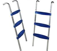 Deuba Scaletta per Trampolino da Giardino 110 cm 3 Gradini Resistente ai Raggi UV Scala di Accesso per Tappeto Elastico