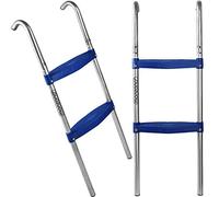 Deuba Scaletta per Trampolino da Giardino 90 cm 2 Gradini Resistente ai Raggi UV Scala di Accesso per Tappeto Elastico