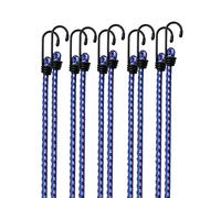 Deuba Set 10 Corde Elastiche Corde Valigia Expander Diverse Lunghezze Ganci in Acciaio Resistenti Elastici Bagagli