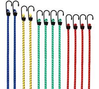 Deuba Set 12 Corde Elastiche Funi Valigia Expander 4 Lunghezze 30-95cm Ganci Cinghie di Tensione