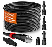 Deuba sonda spurgatubi Set 15m 4 Adattatori per idropulitrice ad alta pressione Sonda sturatubi pulizia tubature