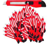 DEUBA® Taglierini Cutter Taglierino Lama 9mm Forma Ergonomica Coltelli Multiuso Bricolage Set di 50 Taglierini Cutter Taglierino Lama 9mm Forma Ergonomica Coltelli Multiuso Bricolage