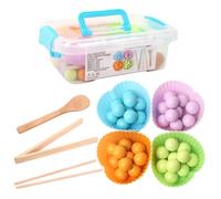 Deuineyi Giocattoli di smistamento, gioco educativo con graffette e perline da abbinare e filare, giochi da ordinare, per Natale, ragazza, Pasqua, viaggi, compleanno e aula