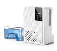 Deumidificatore 2500ML, Deumidificatore Casa Muffa Elettrico, Ultra Silenzioso, Spegnimento Automatico, Purificatore Dell'aria, Contro Umidità e Muffa per Camera da Letto (Bianco)