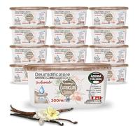 Deumidificatore Armadio Profumato Antimuffa e Assorbi Umidità 12x300ml, Ideale per Bagno, Casa e Ambienti con Muffa Stop (Vaniglia)