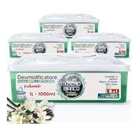 Deumidificatore Armadio Profumato Antimuffa e Assorbi Umidità 4x1L, Ideale per Bagno, Casa e Ambienti con Muffa Stop (Muschio)