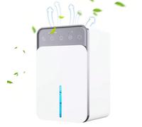 Deumidificatore, assorbitore di umidità portatile, essiccatore d'aria, funzionamento touch screen, modalità sleep, luce d'atmosfera colorata RGB, il colore può essere impostato per casa, camera da let