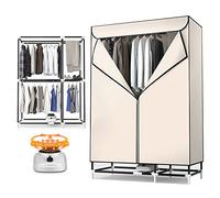 Deumidificatore Casa, Asciugatrice Portatile Domestico 850W Grande Capacità con Armadio Asciugatura ad Aria Calda, Stendino Elettrico Grande Capacità 30kg, Risparmio di Spazio, Motore a Basso Rumore (