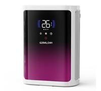 Deumidificatore Casa Muffa 2.8L,Deumidificatore Portatile Elettrico e Ultra Silenzioso Con Rilevamento Termico,Scongelamento smart,Timer LED, Per la Casa,Bagno Cabina Armadio (620ml/24H)