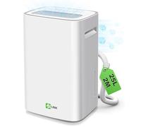 Deumidificatore Casa Muffa 25L/24h,Adatto Fino a 50㎡, Deumidificatore Elettrico con Display Digitale,Deumidificatore Portatile Sbrinamento/Spegnimento Automatico per Casa,Bagno,Armadio,Camere da Letto