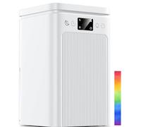 Deumidificatore Casa Muffa Elettrico 2200ml Anti Muffa Portatile - Ultra Silenzioso, Timer 2-12h, Spegnimento Automatico | LED 7 Colori | Per Bagno, Camera, Armadio (Bianco Pro)