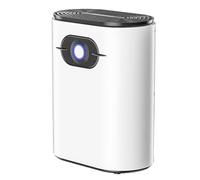 Deumidificatore compatto, Deumidificatori per la casa, Deumidificatore premium per camera da letto, Serbatoio dell'acqua da 1200 ml con schermo LCD, Deumidificatore e purificatore d'aria, Mini