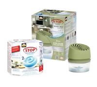 Deumidificatore compatto Pattex AERO 360° Green Colour Collection e 3 ricariche da 450 g, riduce l'umidità e i cattivi odori, dispositivo incl. 3 ricariche