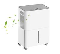 Deumidificatore con display a LED, 12 l, deumidificatore d'aria, 24 ore, 2,5 l, serbatoio, per camera da 12 - 22 ㎡, deumidificatore d'aria anti muffa, modalità silenziosa (bianco)