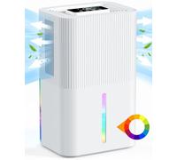 Deumidificatore da 2,7L per la Casa, Deumidificatore Elettrico per la Camera da Letto, Silenzioso e con Comandi Touch, Luci a 7 Colori, Deumidificatores Portatile per Camera da Letto, Bagno, Armadio