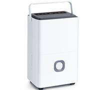 Deumidificatore d'aria professionale 65L/giorno: portatile commerciale, compatto serbatoio da 4,5L, timer 24H, drenaggio continuo, assorbimento di umidità elettrico per seminterrato,Casa,Cantiera