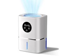 Deumidificatore, Deumidificatore Casa Silenzioso, con Display LED Dell'umidimetro, Adatto per Spazi di Circa 50-100 m³Come Camere da Letto, Bagni e Ambienti Domestici