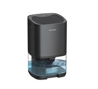 Deumidificatore e purificatore d'aria 2 in 1 per casa, stanza, cucina, assorbitore di umidità silenzioso, asciugatrice, spina UE nera