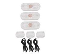 Deumidificatore elettrico portatile per casa ufficio armadio con ricarica USB, essiccatore d'aria compatto per il controllo dell'umidità, 1-5 mini deumidificatori riutilizzabili in bianco