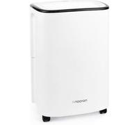 Deumidificatore Noaton DF 4112, max 13L/24h, dimensioni ambiente circa 65 m³ (~25 m²), 190 W, serbatoio dell'acqua da 2,5l, tubo di scarico, timer, con sensore di umidità - Contro l'umidità, la muffa