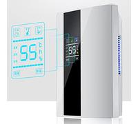Deumidificatore Portatile da 90 W, Display LED, Impostazione umidità Costante, modalità Sospensione, modalità Sbrinamento, Spegnimento Automatico Quando L'Acqua è Piena