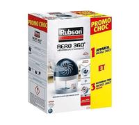 DEUMIDIFICATORE RUBSON AERO 360° con sistema anti-ribaltamento e indicatore di ricarica Bianco