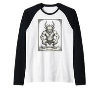 Deumus Una Creatura con Atteggiamento Medievale Maglia con Maniche Raglan
