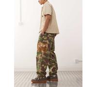 Deus Ex Machina - Arts & Crafts - Pantaloni cargo con motivo mimetico multicolore W33-34